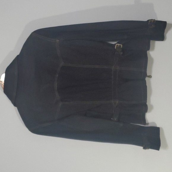 Leather Lloyd Elliot's country club jacket women's size small black zippered - Picture 8 of 16